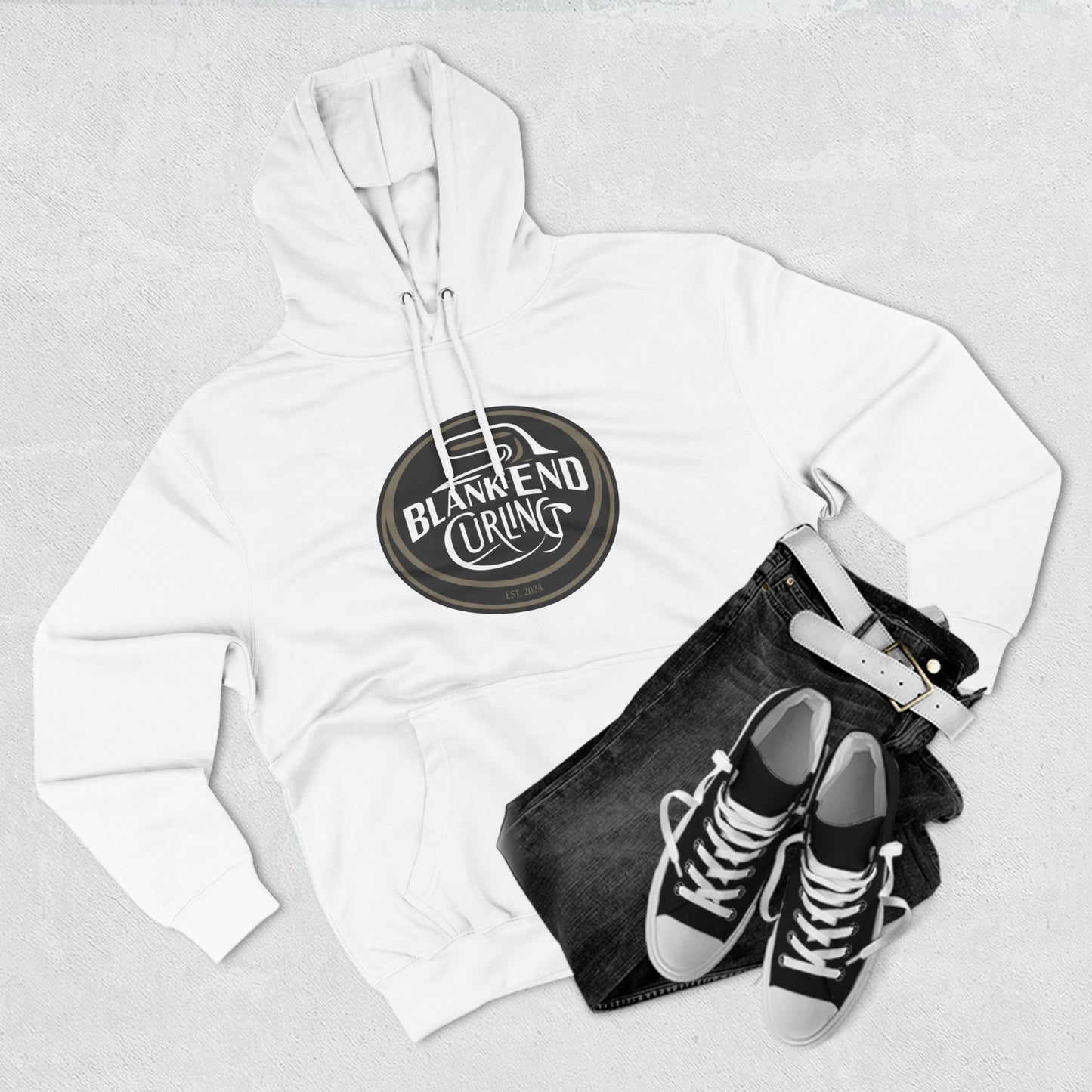 Blank End Curling Fleece Signature Hoodie